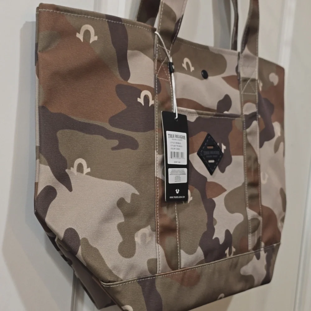 True Religion Dribble Camouflage Tote Bag